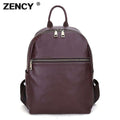 2020 Brand New Designer Fashion 100% Top Italian Real Genuine Leather Women's Backpacks Ladies Girls School Notebook Cowhide Bag - Gustobene