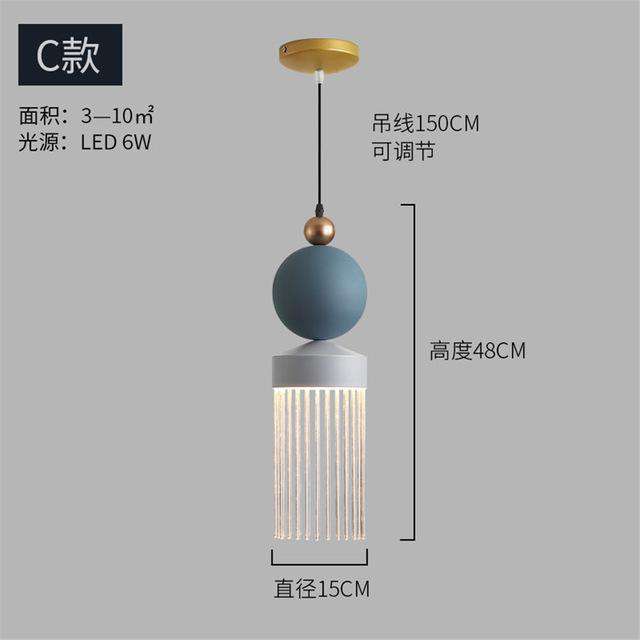 nordic Italian design tassel luxury pendant lights for living room clothing store villa suspension luminaire led hanging lamp - Gustobene