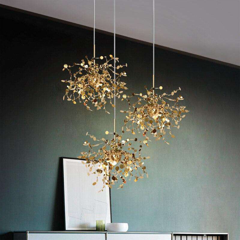 Italian design terzani chandelier Lighting Kitchen Living room Restaurant Stainless Steel Metal Chandelier Indoor house lustre - Gustobene