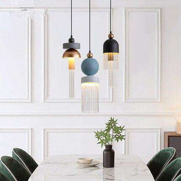 Nordic Italian design tassel luxury pendant lights for living room clothing store villa suspension luminaire led hanging lamp - Gustobene