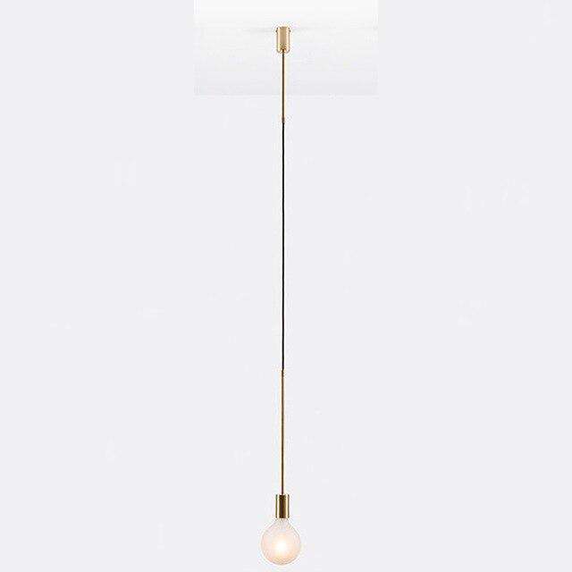 Long led chandelier Italian design pendant lamp Black Rose Gold Kitchen bar restaurant Dining room Iron tube chandelier - Gustobene