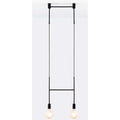 Long led chandelier Italian design pendant lamp Black Rose Gold Kitchen bar restaurant Dining room Iron tube chandelier - Gustobene