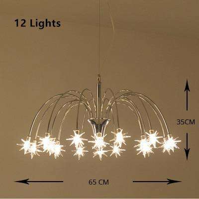 Italian design Star Chandelier Lamp Living room Bedroom Kids room girl chandelier interior home luminaire design pendant lamp - Gustobene