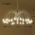 Italian design Star Chandelier Lamp Living room Bedroom Kids room girl chandelier interior home luminaire design pendant lamp - Gustobene