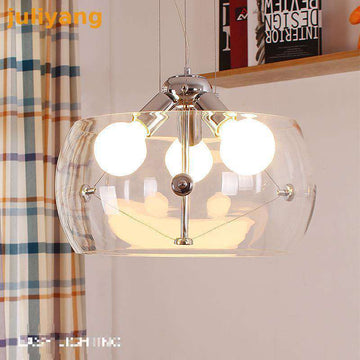Italian design high-grade transparent glass chandeliers wholesale minimalist bedroom restaurant table lamps - Gustobene