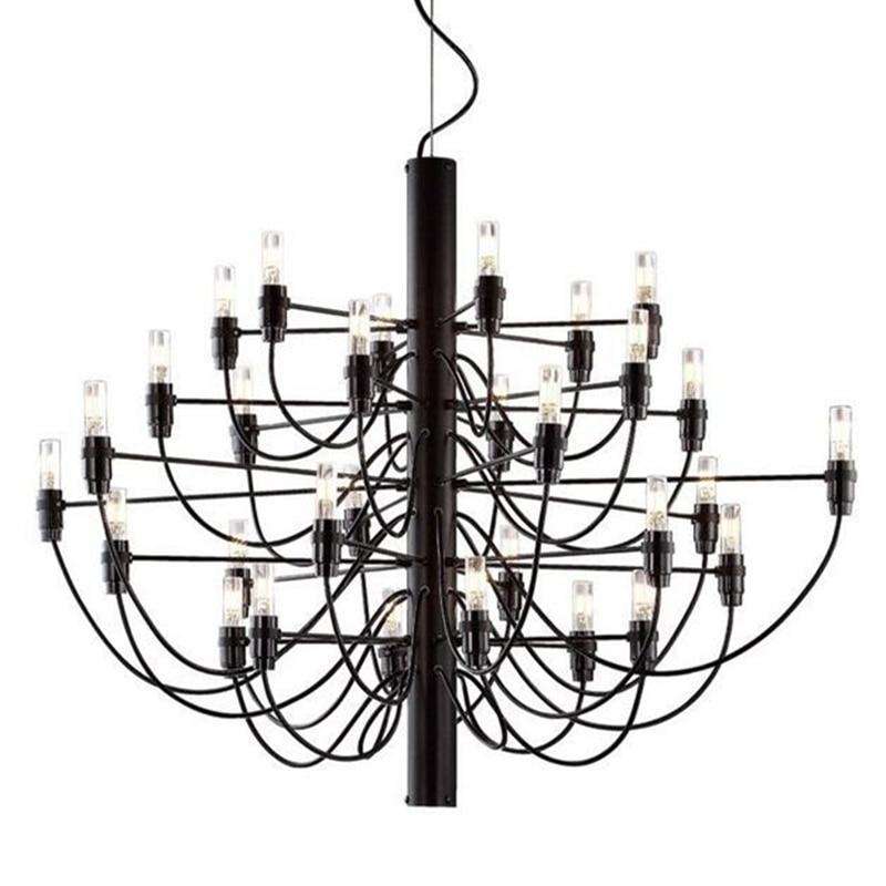 Italian designer 2097 Modern home decorationa lamps 18/30/50 Gold Black Silver Gino sarfaitti Chandelier dining Hang Lights - Gustobene