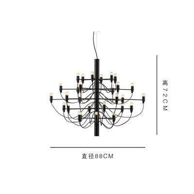 Italian designer 2097 Modern home decorationa lamps 18/30/50 Gold Black Silver Gino sarfaitti Chandelier dining Hang Lights - Gustobene