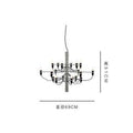 Italian designer 2097 Modern home decorationa lamps 18/30/50 Gold Black Silver Gino sarfaitti Chandelier dining Hang Lights - Gustobene