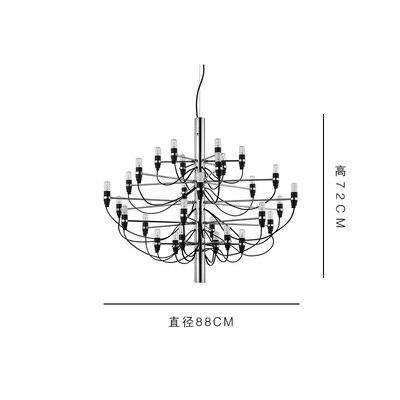 Italian designer 2097 Modern home decorationa lamps 18/30/50 Gold Black Silver Gino sarfaitti Chandelier dining Hang Lights - Gustobene