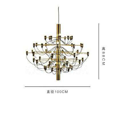 Italian designer 2097 Modern home decorationa lamps 18/30/50 Gold Black Silver Gino sarfaitti Chandelier dining Hang Lights - Gustobene