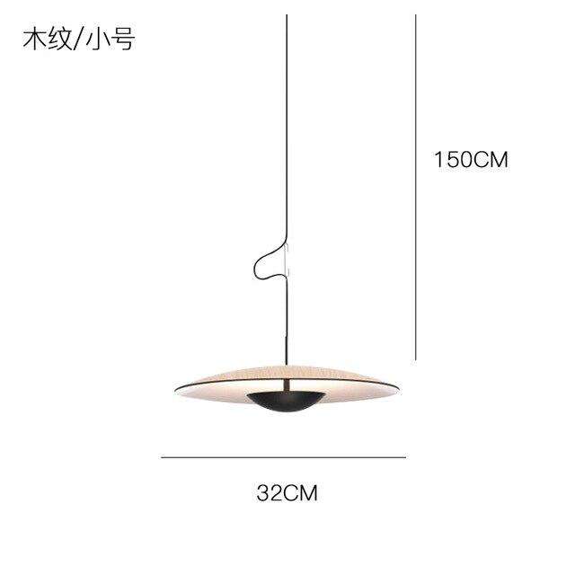 Italian Designer Samurai Hats UFO Pendant Lights Nordic Modern Hanging Lamps for Living Room Dining Room Kitchen Saucer Fixtures - Gustobene