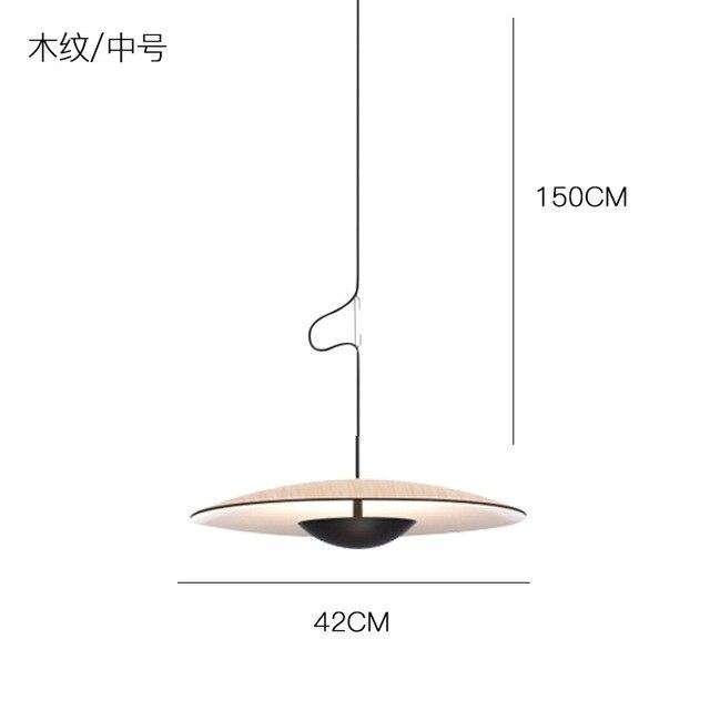 Italian Designer Samurai Hats UFO Pendant Lights Nordic Modern Hanging Lamps for Living Room Dining Room Kitchen Saucer Fixtures - Gustobene