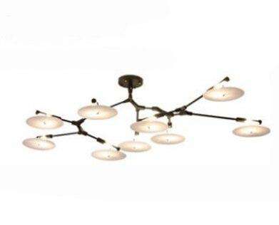Italian postmodern minimalist designer flying saucer chandelier study dining room creative personality led chandelier - Gustobene