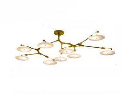 Italian postmodern minimalist designer flying saucer chandelier study dining room creative personality led chandelier - Gustobene