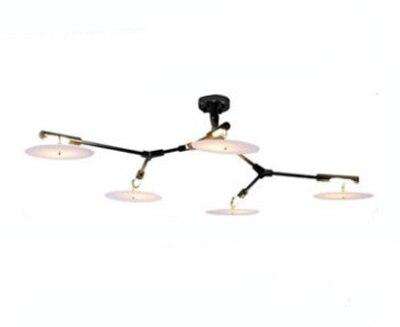 Italian postmodern minimalist designer flying saucer chandelier study dining room creative personality led chandelier - Gustobene