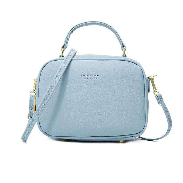 Italian Fashion Leather Zipper Shoulder Bags - Gustobene