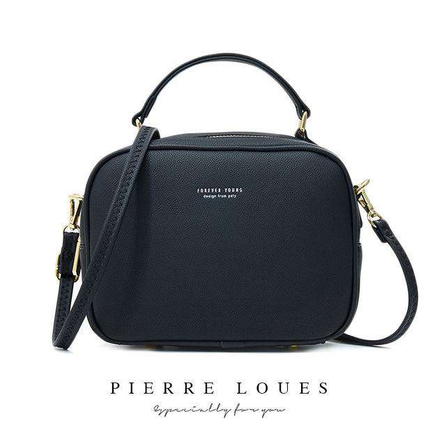 Italian Fashion Leather Zipper Shoulder Bags - Gustobene