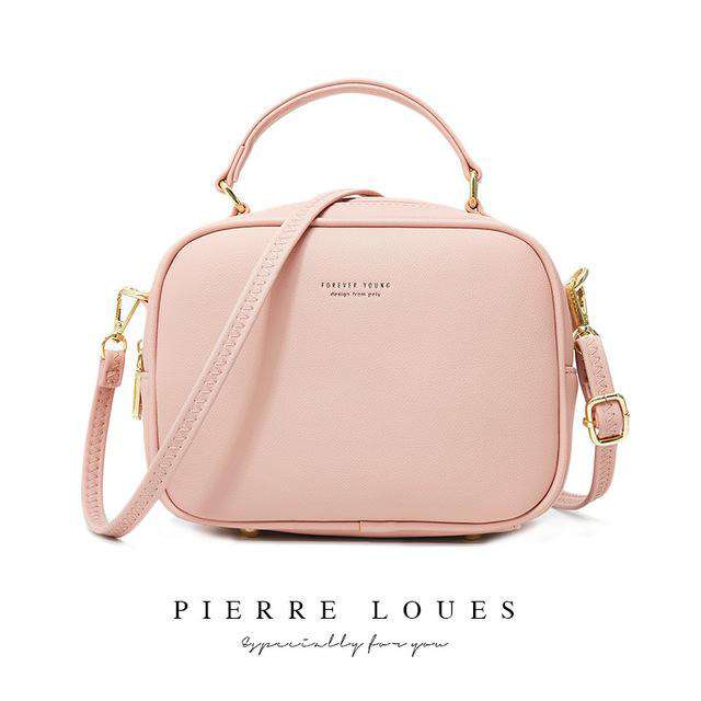 Italian Fashion Leather Zipper Shoulder Bags - Gustobene