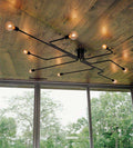 Multiple Rod Metal Chandelier - Gustobene