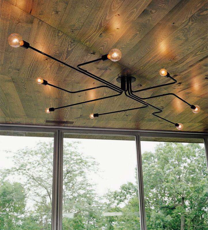 Multiple Rod Metal Chandelier - Gustobene