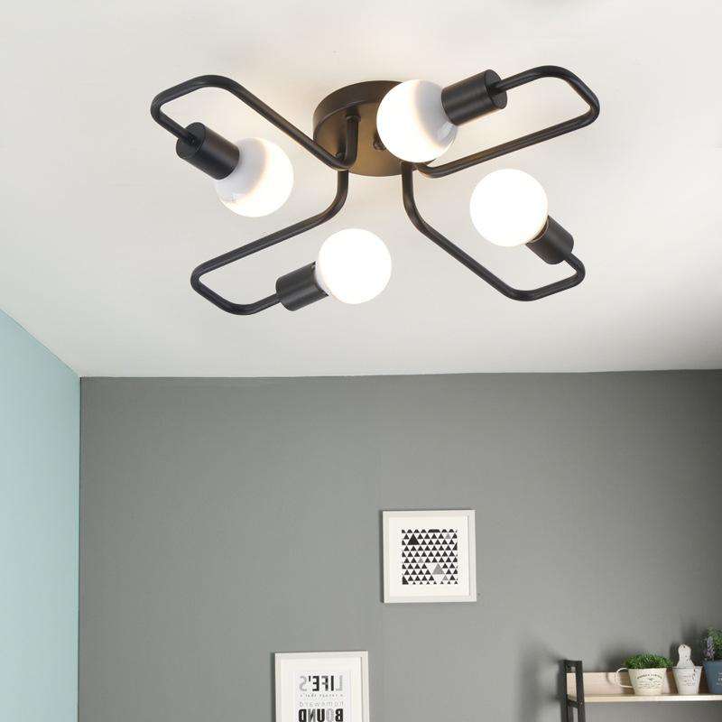 Multiple Rod Metal Chandelier - Gustobene