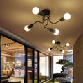 Multiple Rod Metal Chandelier - Gustobene