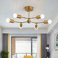 Multiple Rod Metal Chandelier - Gustobene