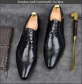 Genuine Italian Design Leather Party Shoes - Gustobene