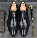 Genuine Italian Design Leather Party Shoes - Gustobene