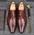 Genuine Italian Design Leather Party Shoes - Gustobene