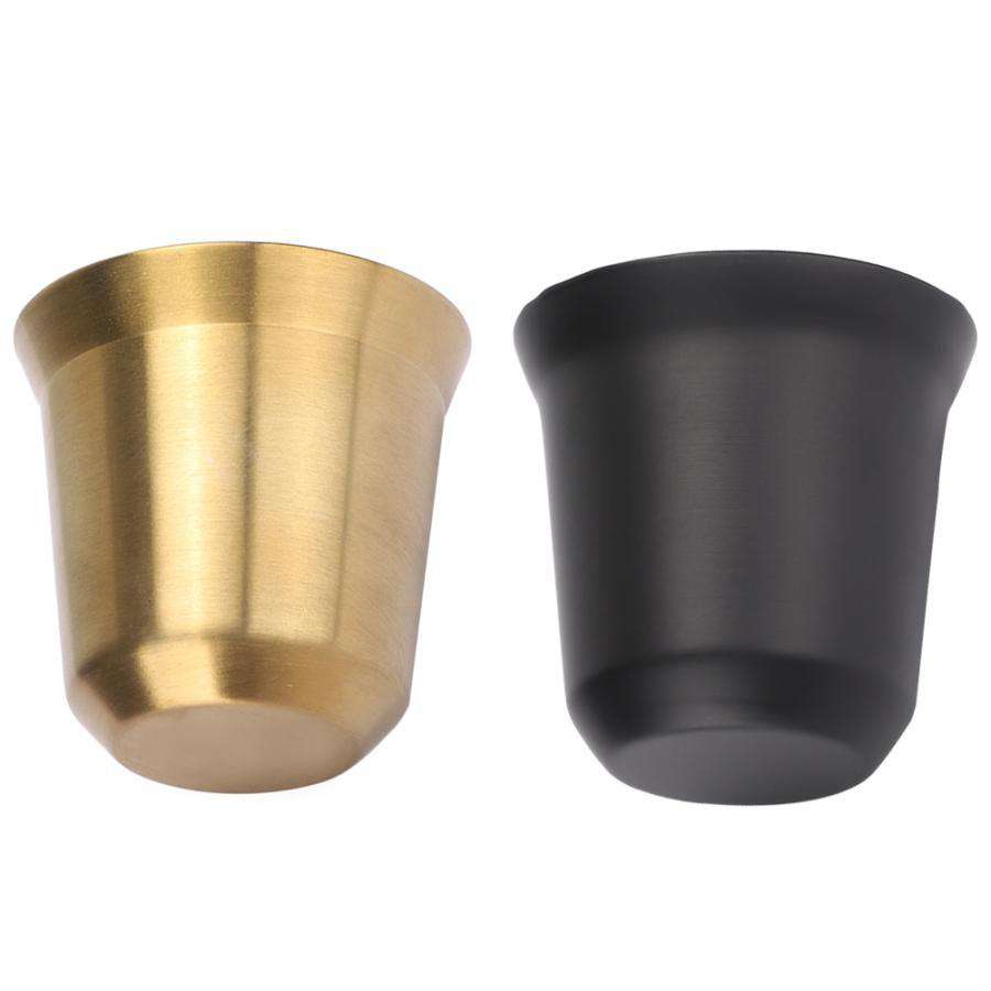 Italian Stainless Steel Coffee Cups - Gustobene