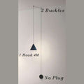 Italian Creative String Lamp Black Cone - Gustobene