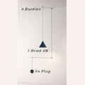 Italian Creative String Lamp Black Cone - Gustobene