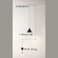 Italian Creative String Lamp Black Cone - Gustobene