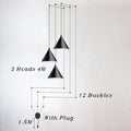 Italian Creative String Lamp Black Cone - Gustobene