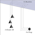 Italian Creative String Lamp Black Cone - Gustobene