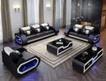 LED lights modern sofa set - Gustobene