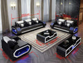 LED lights modern sofa set - Gustobene
