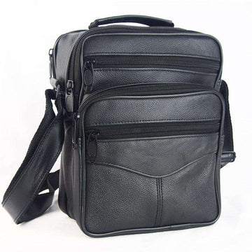 New Italian Shoulder Leather Crossbody Bag - Gustobene