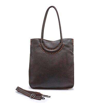 Nuleez Italian Leather Bag Real Leather Women Shoulder Handbags Red Genuine Leather Kraft Bag Crossbody Big Handbags Female 1205 - Gustobene