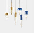 Blue chromatography Italian design lamp pendant light Lake of Venice Blue gradient Simple Peaceful Pure pendant lighting glass - Gustobene