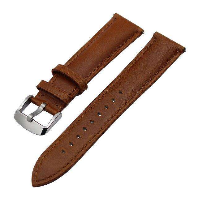 Italian Genuine Leather Watchband Quick Release Strap for Samsung Gear S3 Classic Frontier Gear 2 Neo Live Watch Band Wrist Belt - Gustobene