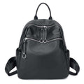 Aodux 100% Soft Natural Calfskin Italian Genuine Leather Shoulder Women Backpack Female Lady Coffee Black Cowhide Bag Backpacks - Gustobene