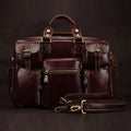 Luxury Genuine Leather Men's Travel Italian Bags - Gustobene