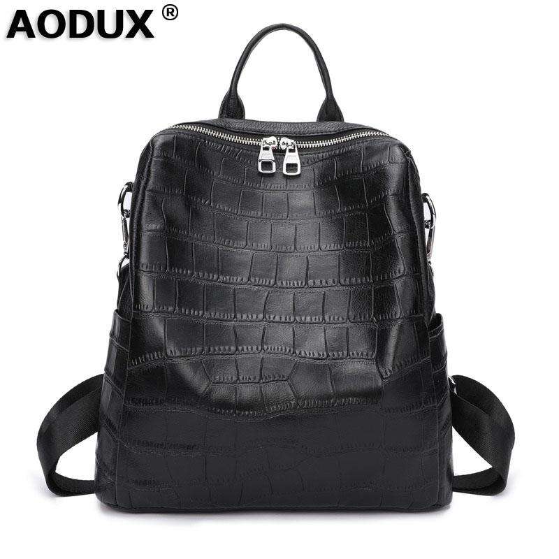 100% Genuine Italian Cow Leather Women Backpack 100% Genuine Italian Cow Leather Women Backpack