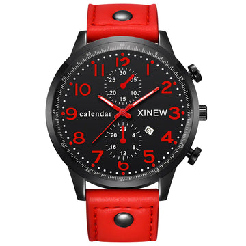 Business Men's Watch with Calendar Quartz Movement