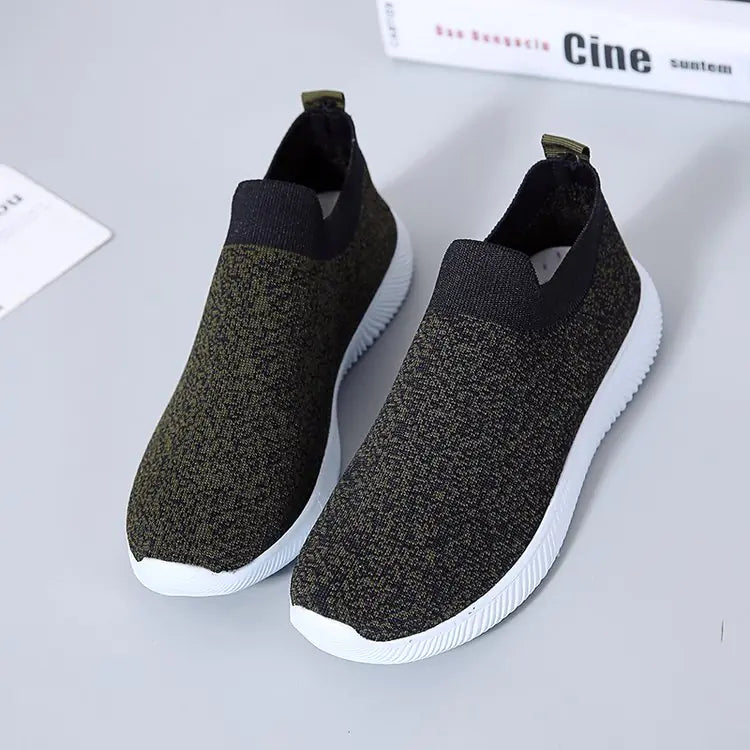 Summer Women's Breathable Slip-On Mesh Sneakers