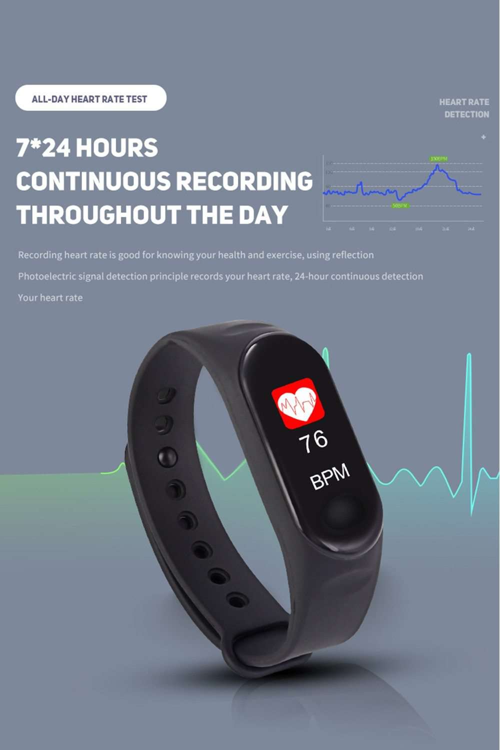 Sport Smart Watch  For Android IOS - Gustobene