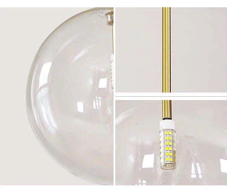 Clear Simple Creative Glass Lights - Gustobene