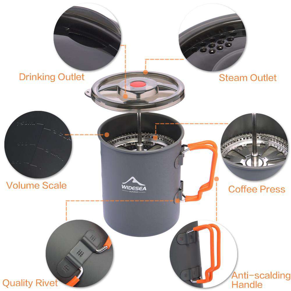 Outdoor Camping Coffee Pot - Gustobene